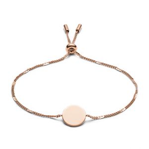 Fossil Bracelet Fashion JF02898791 - Bracelet Acier Doré Rose Femme