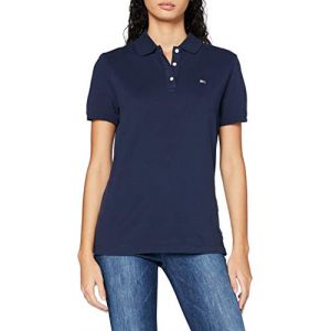 Tommy Jeans TJW Slim Polo T-Shirt, Bleu Marine, XS Femme