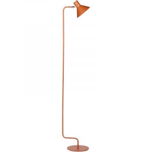 Beliani Lampadaire Moderne 154 cm en Métal Abat-Jour en Cône Orange Ajustable Salon Rimava