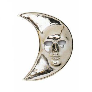 Masque lune argenté adulte