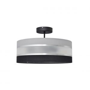 Suspension HELEN 3xE27/60W/230V noir/gris/chrome brillant