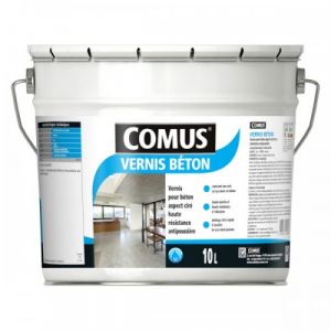 Comus Vernis beton - aspect ciré incolore - haute résistance - 3 litres