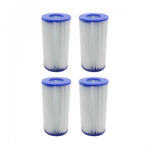 Image de Linxor Lot de 4 cartouches de filtration pour pompe de piscine - Type III - A/C