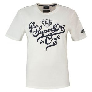 Superdry Tshirt Pride In Craft. Marron - Taille 36