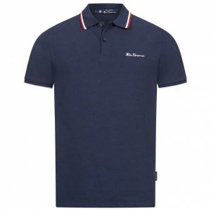 Ben Sherman Twin Tipped Hommes Polo 0076270NR-BLEU MARINE FONCÉ