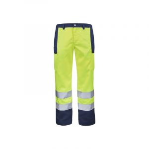 Cepovett Pantalon Fluo Base Xp Jaune Fluo / Marine 4