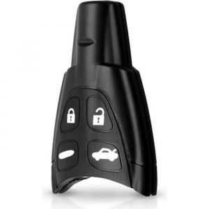 Phonillico Coque Cl&eacute; pour Saab 93 95 9-3 9-5 9.3 9.5 - Cl&eacute; Plip t&eacute;l&eacute;commande 4 Boutons