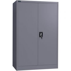 Makika - Armoire à Casiers / Armoire de bureau verrouillable 140x90x40cm en Anthracite