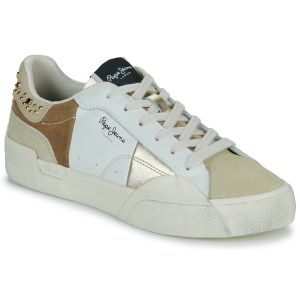 Pepe Jeans Baskets basses MILAN CRYSTAL W Blanc - Taille 36,37,38,39,40,41