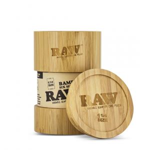 Raw Boîte Six Shooter Bamboo pour 6 Cônes 1/4