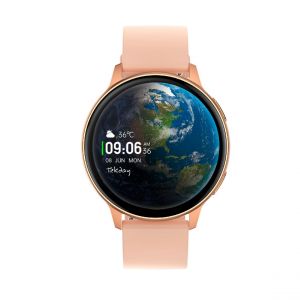 Tekday Montre connectée Mixte - 656535 Bracelet Silicone Rose