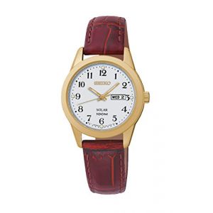 Image de Seiko SUT196P1 - Montre pour femme avec bracelet en cuir