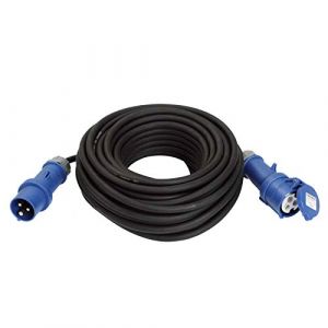 AS - Schwabe 60479 Prolongateur CEE, 25m rallonge électrique pour camping, caravane et bateau, 220V, 16A