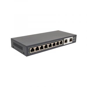 Batilec BATI START GIGA POE 10 Ports :SWITCH 8 Ports GIGABIT POE120W +2 Ports GIGABIT, connexion puissante pr réseaux domestiques et pros