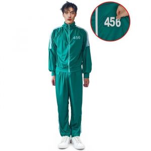 Déguisement - LUCIDA - Déguisement participant de jeu avec numéro personnalisable adulte