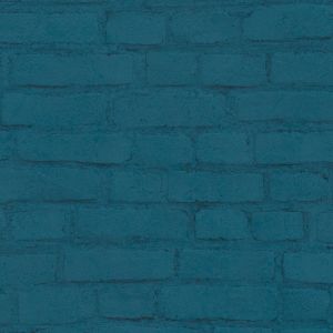 A.S. Creation Papier peint intissé 374144 Neue Bude 2.0 Edition 2 - Papier peint brique & pierre Bleu - 10,05 x 0,53 m