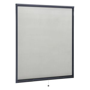 Image de VidaXL Moustiquaire à rouleau pour fenêtres Anthracite 160x170 cm