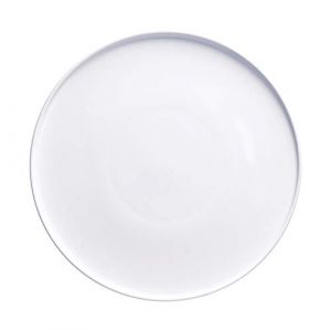 La Porcelaine Blanche - Assiettes Set de 2 Pièces - Décoration Maison, Cuisine - Ligne Essentielle Gourmet - Idée Cadeau - New Bone China - Ø 32 ; H 1,9 cm