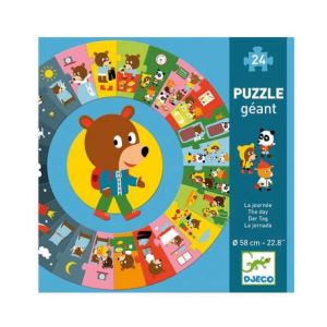 Image de Djeco Puzzles géants - la journée