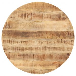 Image de VidaXL Dessus de table Bois de manguier solide Rond 15-16 mm 40 cm