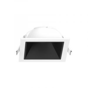 Vision-El Collerette Basse Luminance IP20 82mmx82mm Blanc/Noir - perçage 68mmx68mm