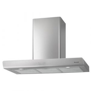 Brandt Hotte décorative murale aspirante inox largeur 90cm débit d'air 606m3h