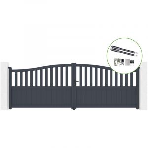 Portail battant 4m MEIJE H.140cm alu + motorisation RANGER B150