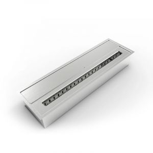 Frankystar - Brûleur éthanol pour cheminée 4,5 l, en acier inoxydable 61x18,7xH9,5 cm