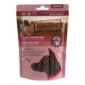 Chewies Lamelles de viande Mini - lot % : cheval 2 x 70 g