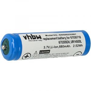 Vhbw Batterie compatible avec Braun 50-W1600s, 50-W4200cs, 50-W4650cs, 60-B1200s, 5762, 5764 rasoir tondeuse électrique (680mAh, 3,7V, Li-ion)