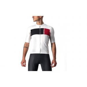 Castelli Maillot Manche Courte Catelli Prologo 7 Blanc