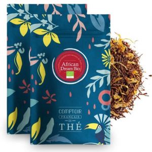 Comptoir français du thé - African Dream - 2x100 grammes de Rooibos aux fruits rouges et agrumes en vrac