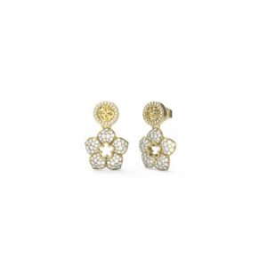 Boucles oreilles Guess Bijoux Shining Winter - JUBE04471JWYG Acier Dor&eacute;