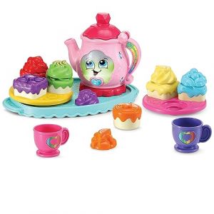 Leapfrog VTech Jeu de thé goûter aux Couleurs et Saveurs, Jouet interactif pour Enfants à partir de 1 an, Apprendre Les Couleurs, Types de Fruits, simule Un après-midi de thé, Version ESP