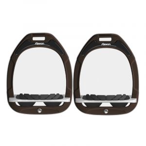 Étriers aluminium Incliné Grip Noir/Noir/Marron Flex-On