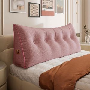 Vercart - Coussin de Lecture, Oreiller Traversin Soutien Dorsal, Triangulaire Coussin à Coins, Gros Coussin Canapé, Coussin tête de Lit Dossier,