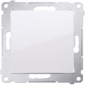 Kontakt-Simon DP1.01/11 Interrupteur &eacute;lectrique Pushbutton Switch Blanc &ndash; Accessoire Couteau &eacute;lectrique (Pushbutton Switch, Blanc, en Plastique, IP20, IP44, 250 V, 10 A)