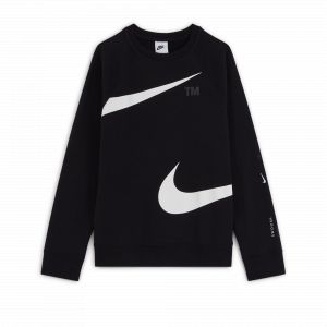 Nike Sweat-shirt Sportswear Swoosh pour Garçon plus âgé - Noir - Taille S: 128-137 cm