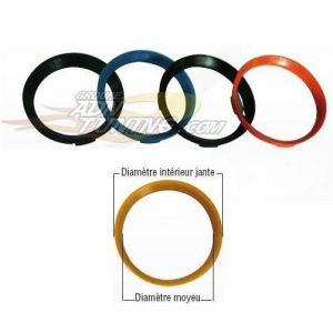 4 Bagues de centrage Plastique - Ext 67.1 - Int 57.1 - Audi/ Seat/ Skoda/ VW