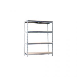 Image de Simon Rack Etagère 4 niv. 1600 Kg L. 1200 x Ht. 2000 x P. 600 mm KIT ECOFORTE 1206-4 CHIPBOARD GALVA/BOIS - 778100047201264 - Simontaller