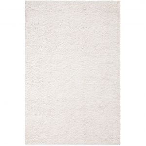 Softy - Tapis Rond à Poils Longs doux Tapis de Salon, Chambre, Couloir (Blanc Crème - 150x150cm)