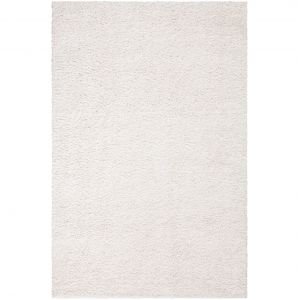 Softy - Tapis Rond à Poils Longs doux Tapis de Salon, Chambre, Couloir (Blanc Crème - 150x150cm)