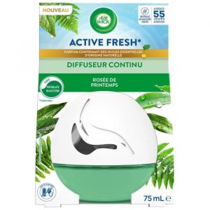 Image de Air Wick Diffuseur Continu d&eacute;sodorisant Active Fresh Ros&eacute;e de Printemps 75mL