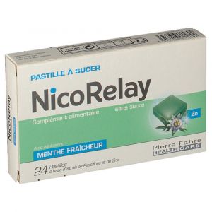 Image de Pierre Fabre NicoRelay - Pastille à sucer x 24 Fraîcheur Menthe