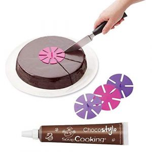 Image de Youdoit Marque-parts de gâteaux + Stylo chocolat