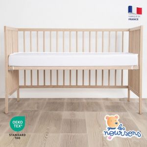 Les noursons - Matelas Enfant / B&eacute;b&eacute; 80x160 cm - Id&eacute;al pour Lit Cabane / Lit Gigogne - R&eacute;versible - Oeko Tex - Garantie 2 ans