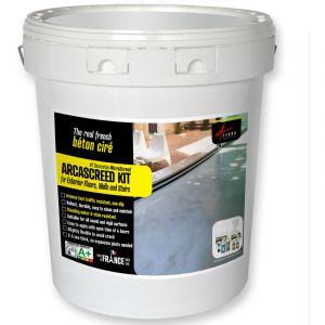 Arcane industries KIT BETON CIRE TRES HAUTE RESISTANCE - 10 m&sup2; support non poreux - GRIS CHARTREUX
