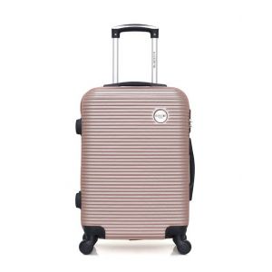 Valise Cabine 4 roues London 50cm rose doré