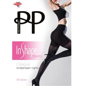 Image de Collant opaque gainant Pretty Polly IN SHAPE noir