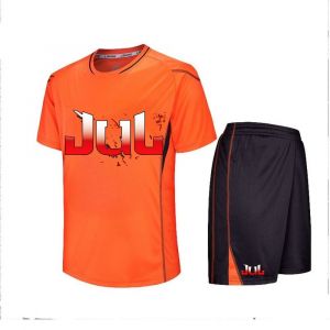 Ensemble Jul Enfant – T-Shirt + Short Noir – 100% Polyester